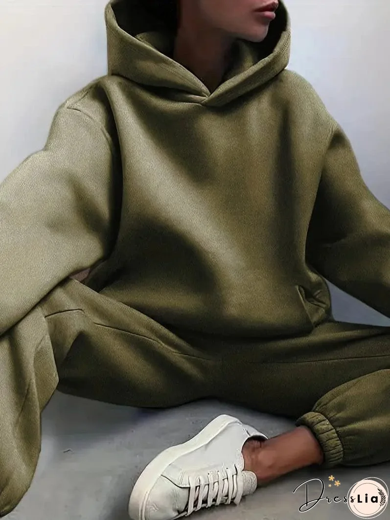 Hooded Sweatshirt and Jogger Pants Set
