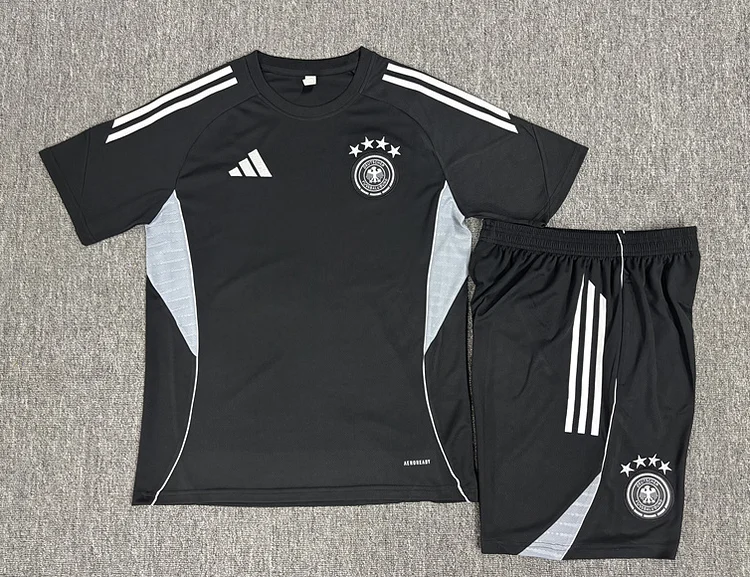 2025-26 Germany Black Children's Short-Sleeve Kit
