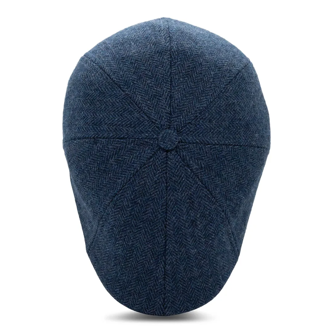 Hatsfashion-The Insulated Peaky   Cap - Indigo Blue