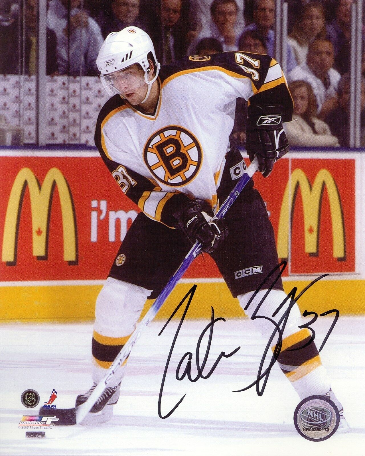 PATRICE BERGERON - BRUINS Autographed Signed 8x10 Reprint Photo Poster painting !!