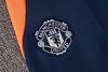 Joyfball 2024/2025 Manchester United Long Zipped Jacket Dark Blue Soccer Jersey 1:1 Thai Quality
