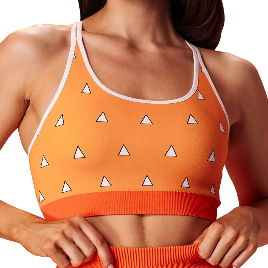 Flash Pattern Seamless Bra
