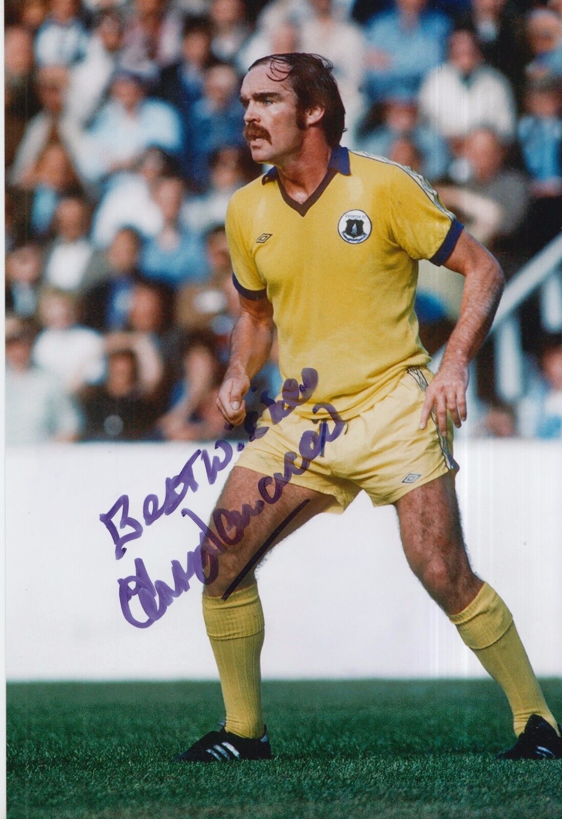 Terry Darracott Hand Signed Everton 12x8 Photo Poster painting 1.