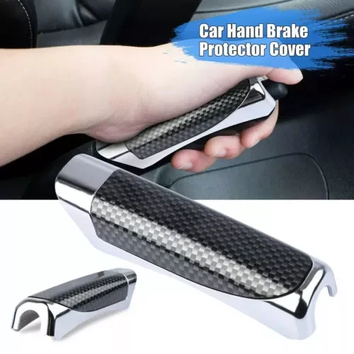 Dronehint Car Interior Parts Carbon Fiber Black Hand Brake Handle Hand Break Protect Cover (For: Acura) Parts