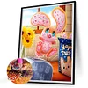 Diamond Painting-DIY Full Round Drill Cartoon Biscuit Bunny