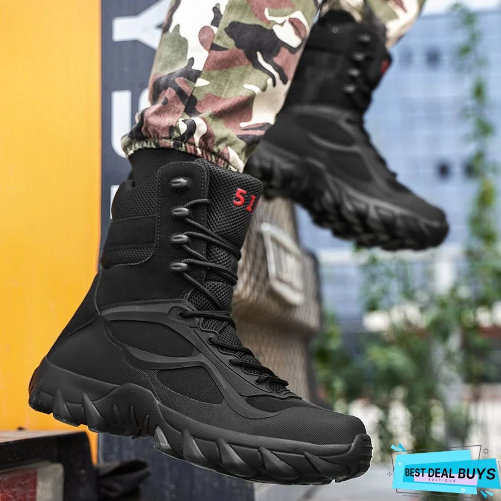 Men's High Martin Boots Ultralight Tooling Outdoor Men's Boots