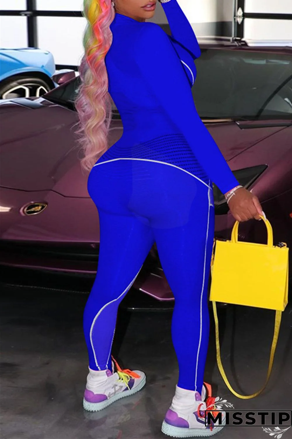 Black Fashion Sportswear Letter Print Basic O Neck Long Sleeve Two Pieces