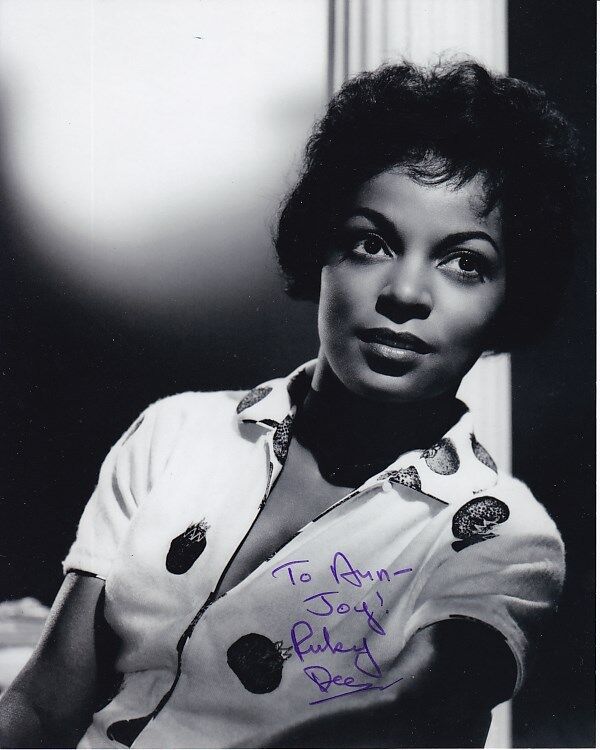 RUBY DEE Autographed Signed Photo Poster painting - To Ann