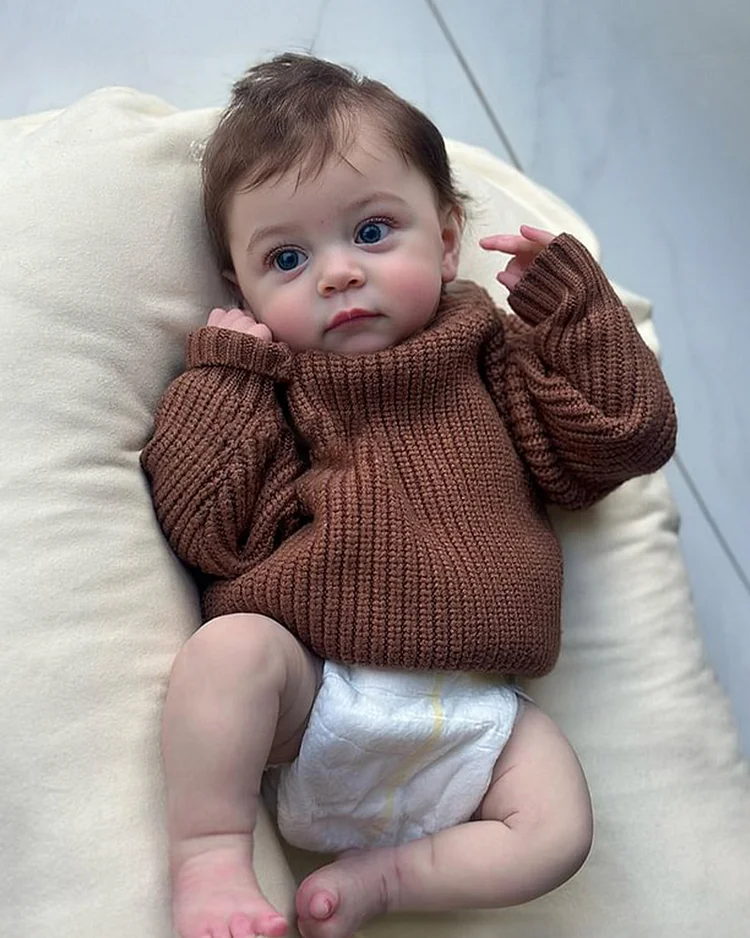 12"&16" Squishy Soft Full Body Silicone Truetouch Authentic Realistic Reborn Newborn Baby Boy or Girl Dolls Named Jaden and Elija