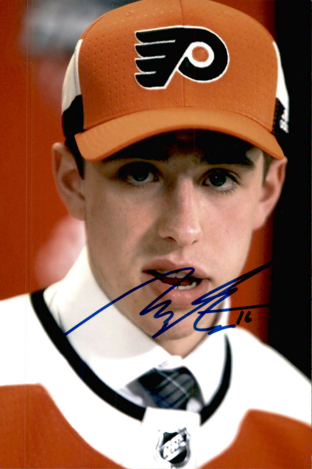 Morgan Frost SIGNED 4x6 Photo Poster painting PHILADELPHIA FLYERS #8