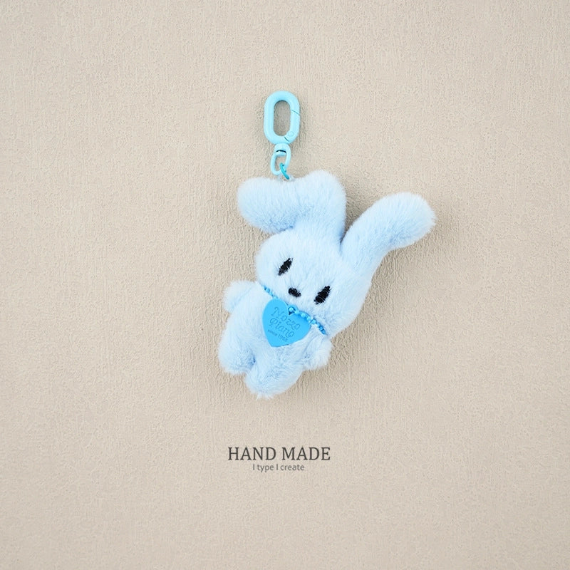 Elegant Cute Minimalist Rabbit Metal Unisex Keychain