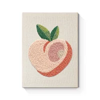 Peach Embroidery - Punch Needle