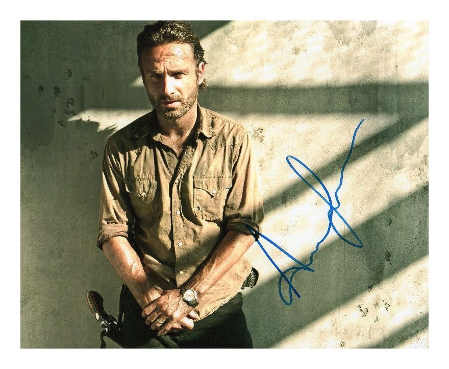 ANDREW LINCOLN - THE WALKING DEAD AUTOGRAPHED SIGNED A4 PP POSTER Photo Poster painting PRINT