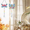 2pcs Dragonfly Diamond Painting Double-sided Crystal Window Suncatcher Craft Set Birthday Gifts Home Garden Decor Hanging Kit
