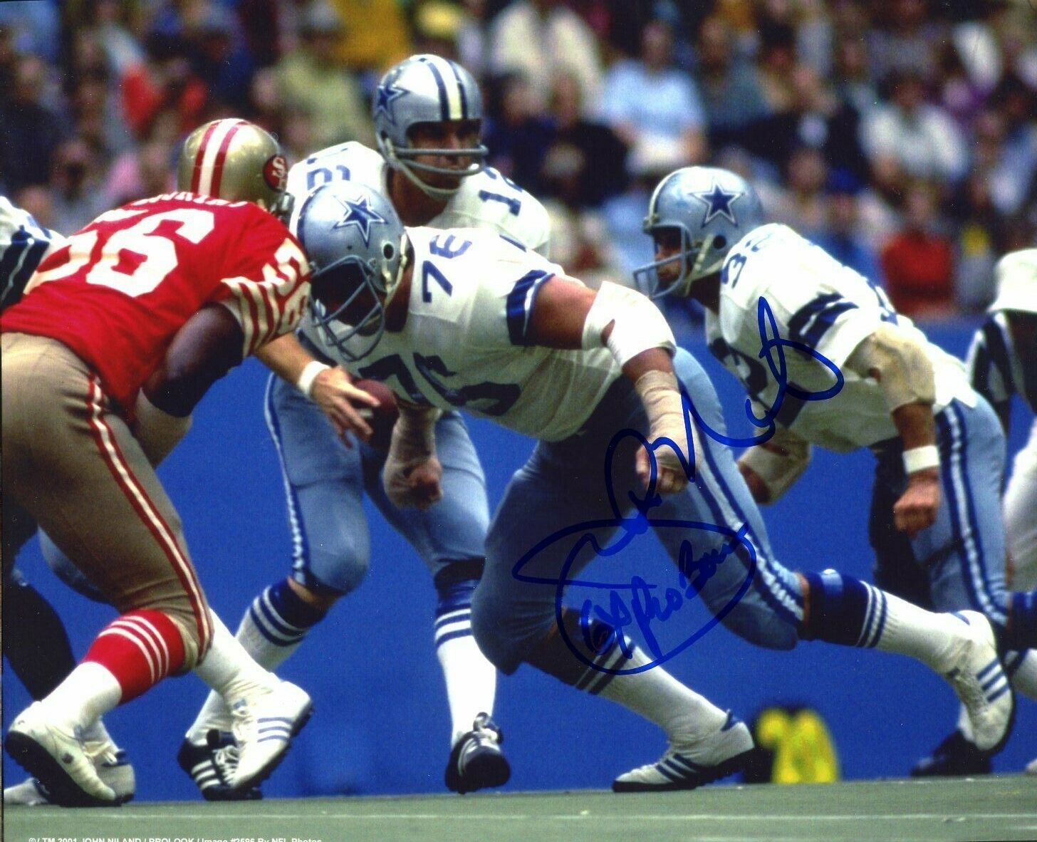 John Niland autographed 8x10 Dallas Cowboys In Person #1