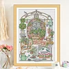 [Brand]In the Garden - 14CT Counted Cross Stitch - 29*44cm