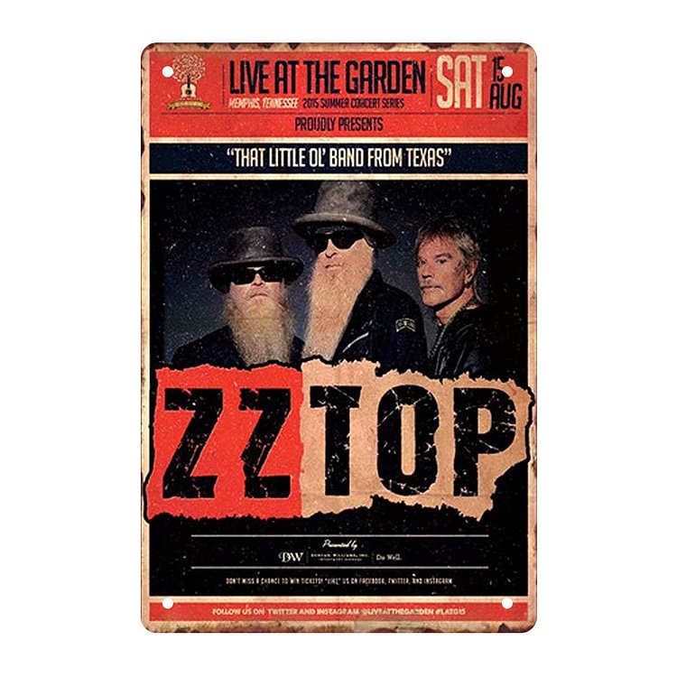 Iron Rock & Roll - Vintage Tin Signs/Wooden Signs - 7.9x11.8in & 11.8x15.7in
