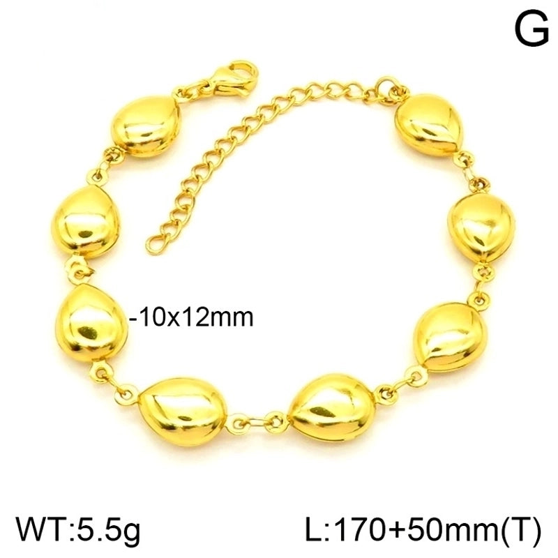 Elegant Minimalist Cross Star Heart Shape 201 Stainless Steel 302 Stainless Steel 304 Stainless Steel Bracelets In Bulk