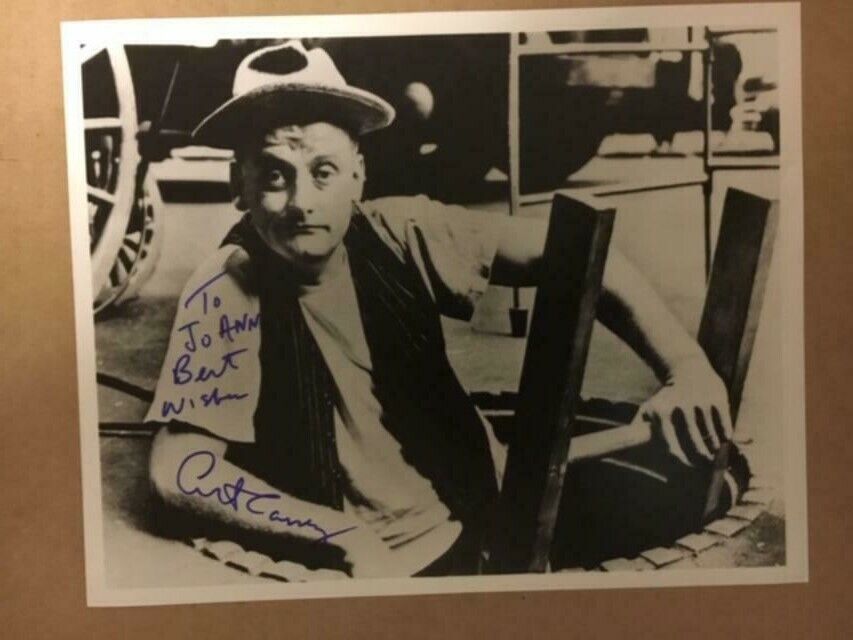 Art Carney Boldly Autographed 8x10 Photo Poster painting Auction House COA