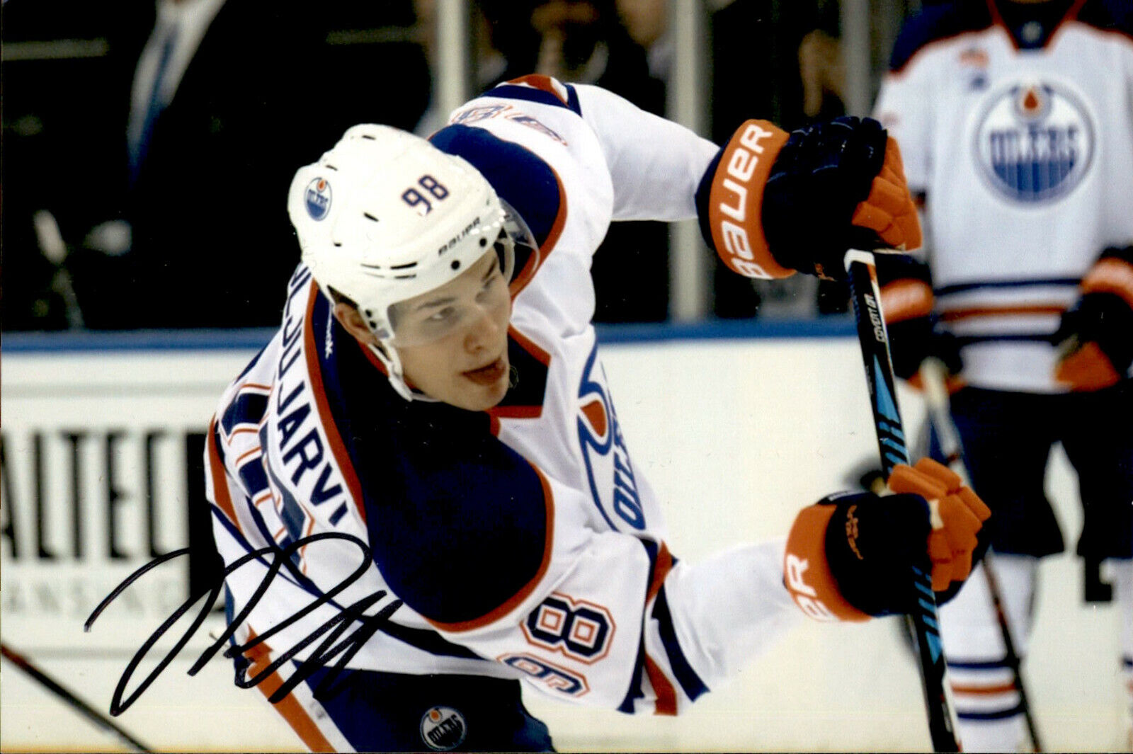 Jesse Puljujarvi SIGNED 4x6 Photo Poster painting EDMONTON OILERS