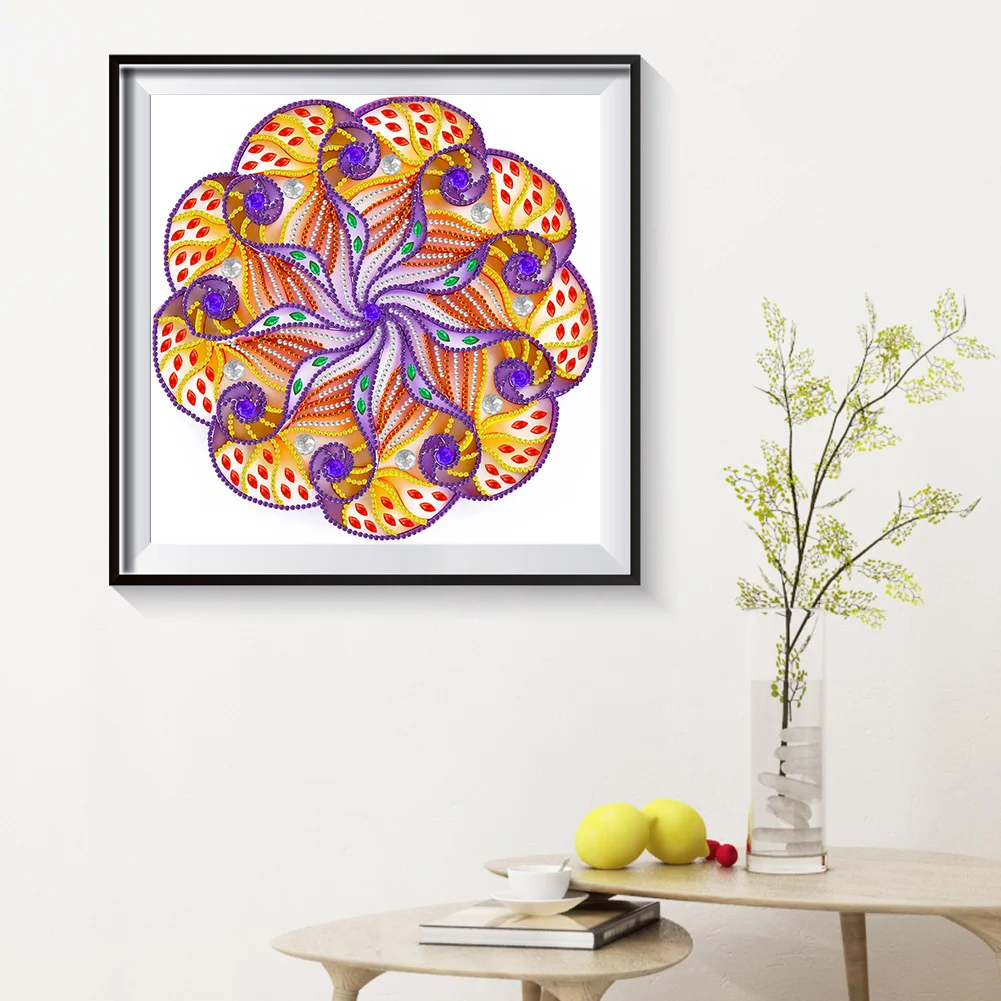 Special Shape Diamond Painting 30*30cm - Quilling Mandala