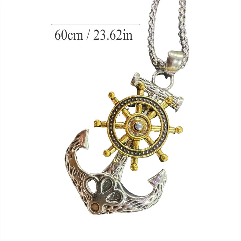 Hip-Hop Anchor Alloy Men’s Pendant Necklace
