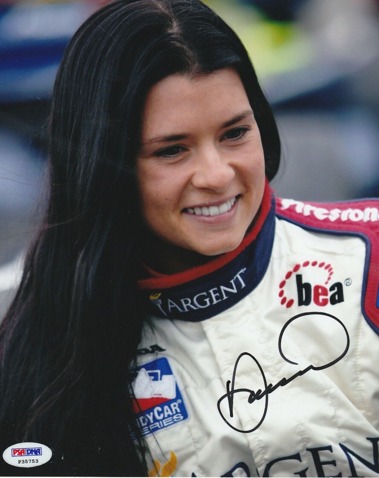 DANICA PATRICK Signed 8x10 Photo Poster painting with PSA COA