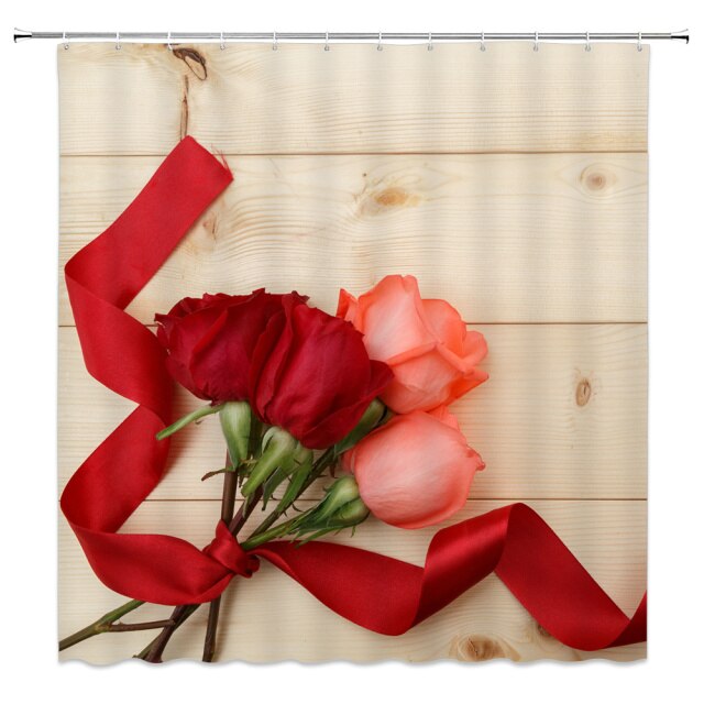 

Shower Curtain – I Love You Rose Petal-180*180cm, 501 Original