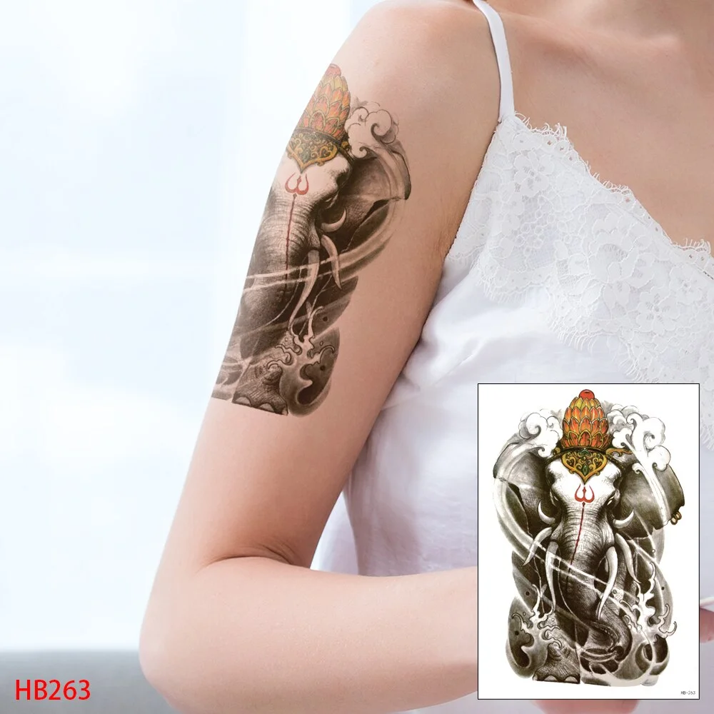 Sdrawing Transfer Waterproof Temporary Tattoos Sticker,Fake,Women Men Wolf,Skull,Eagle,Black Dragon,OWL,Beauty Body Art,Sexy Makeup