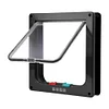 Cat Flap Door with 4 Way Security Lock Cat Dogs Flap Doors Cat Puppy Safety Gate