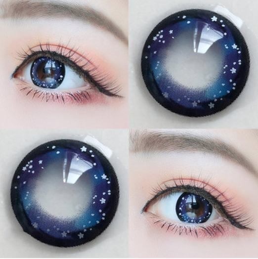 Princess Moon Starry Night Blue Colored Contact Lenses Contacts BE1127