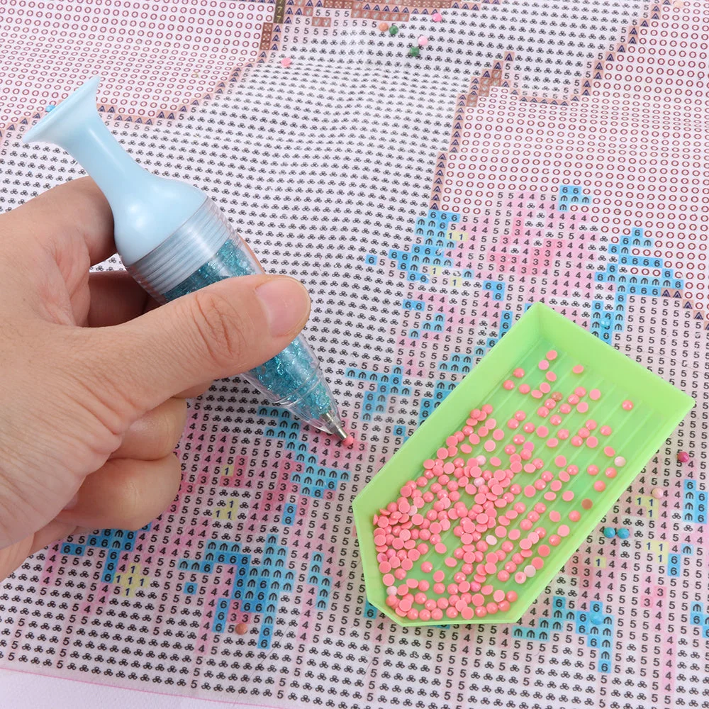 5D Diamond Painting Point Drill Pen with Diamond【only for decoration】
