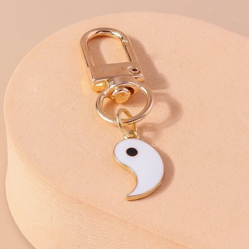 Chinoiserie Tai Chi Alloy Keychain