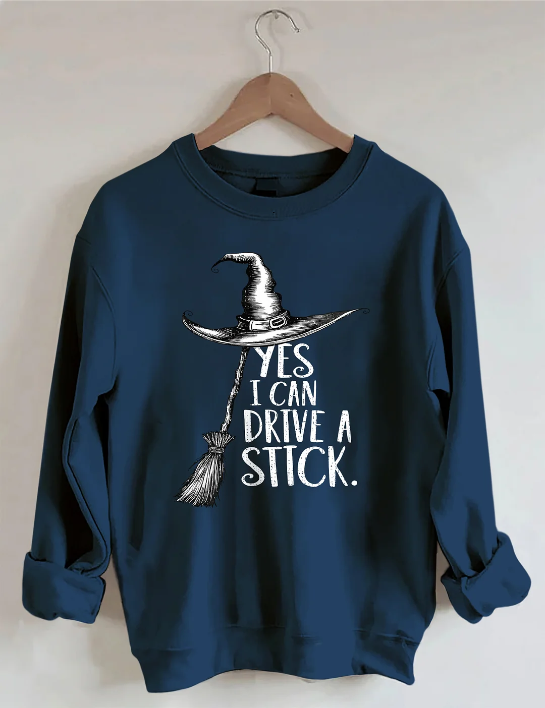 Yes I Can Drive A Stick Halloween Sweatshirt