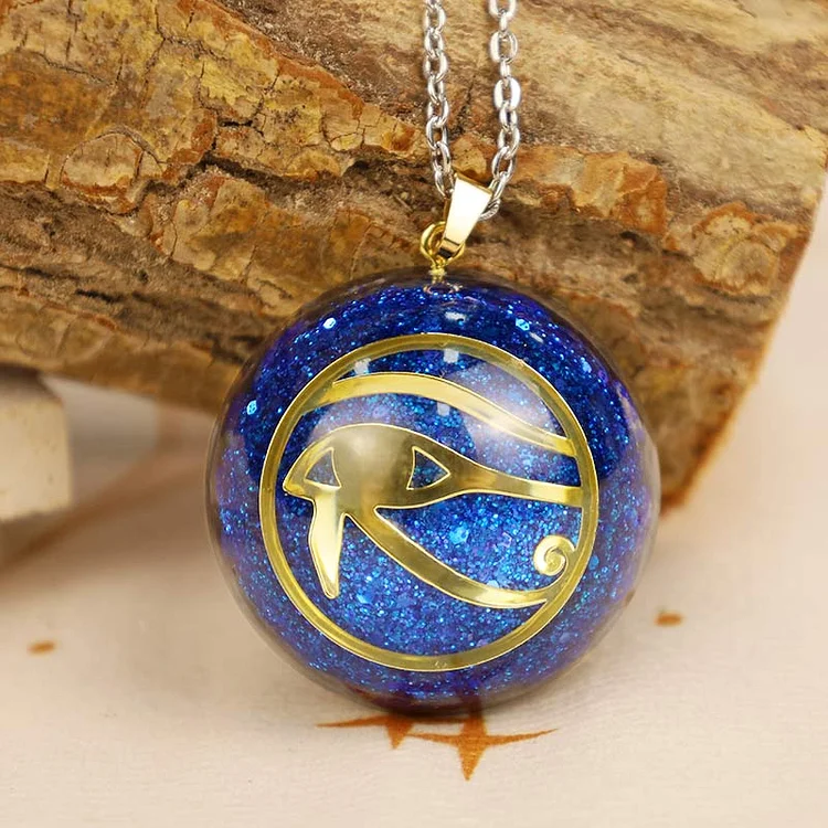 Lapis Lazuli Eye Of Harus Protection Necklace