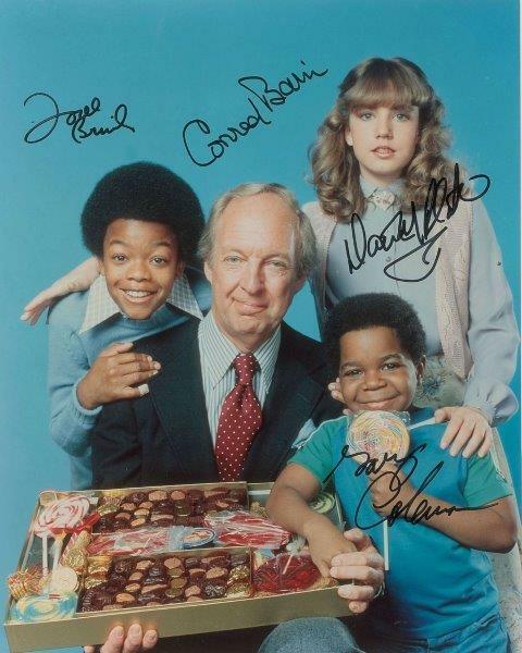 REPRINT - DIFFERENT STROKES Gary Coleman Cast 80's TV Signed 8 x 10 Photo Poster painting RP