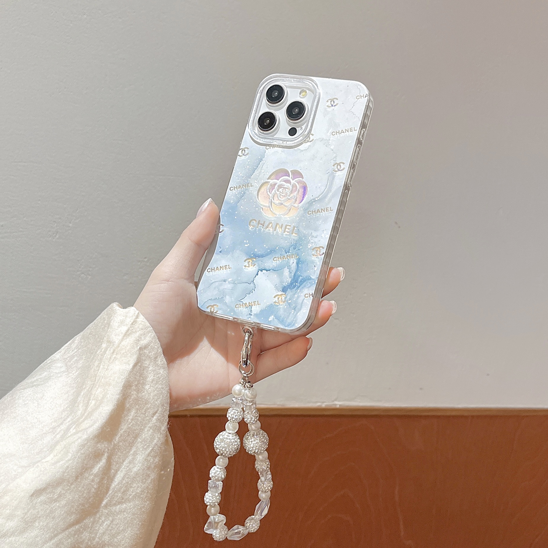 Chanel Camellia Laser Luxury Letter Combination Apple iPhone Case