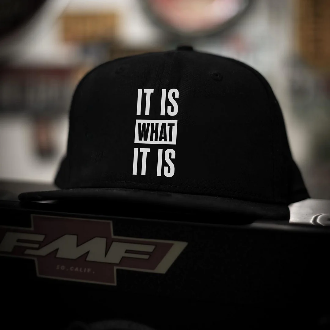 It Is What It Is Printed Baseball Cap -  