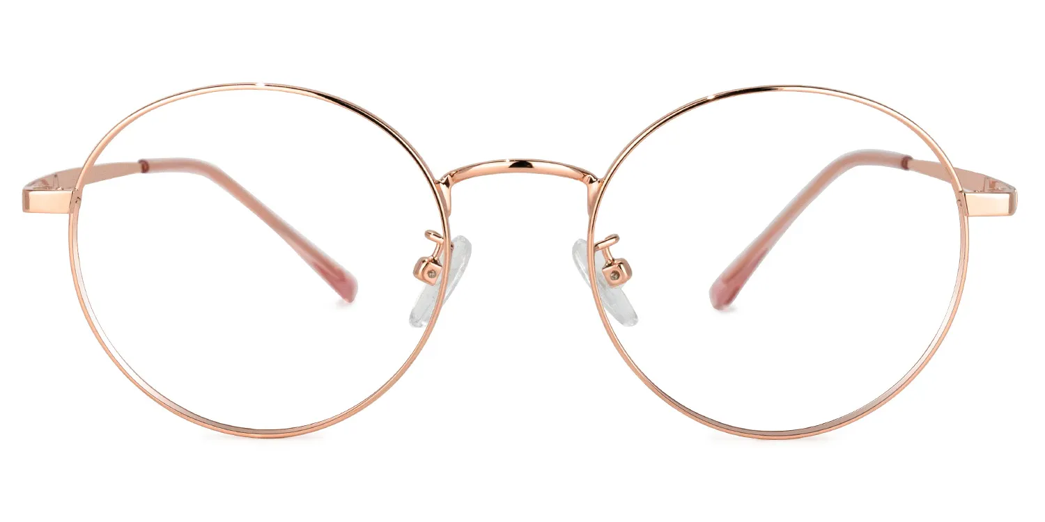 Emilia Rosa Rund Brille Rosa