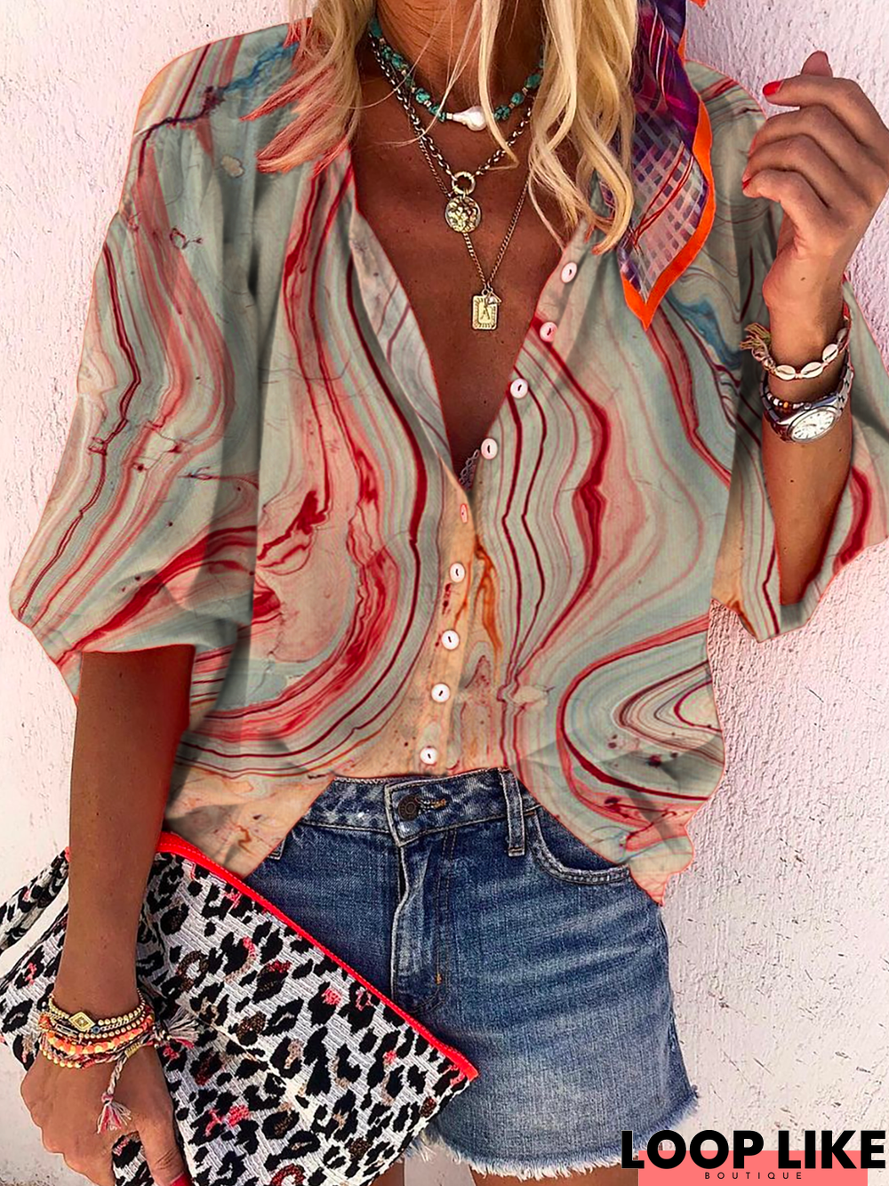 Printed Casual Blouse
