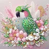 (Pre-Framed)Parrot-Special Shape Diamond Painting Kit(25x25cm)
