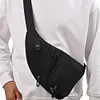 Anti Theft Travel Bag Multi-pocket Chest Bag Waterproof for Women Men (Black)
