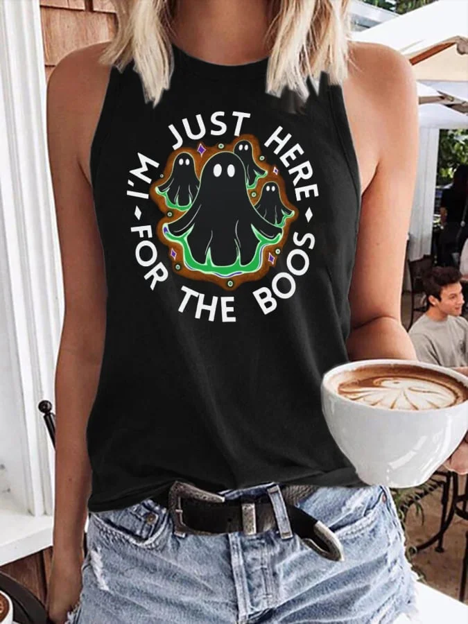👻Buy 3 Get 10% Off👻Women's Here for the Boos Round Neck Casual Vest