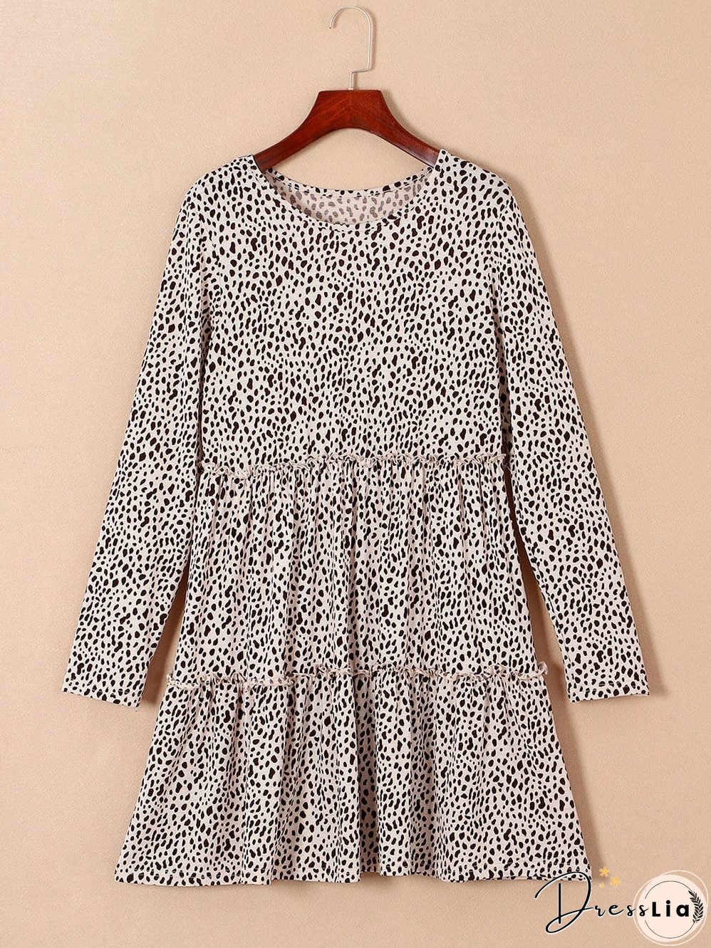 Feminine Floral Dress with V-Neck