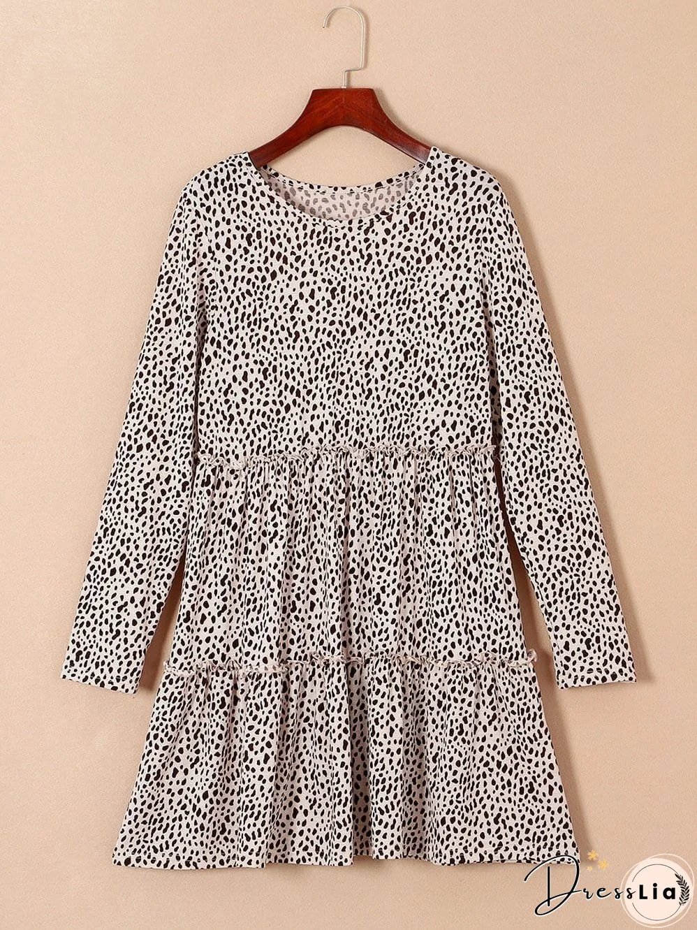 Feminine Floral Dress with V-Neck