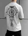 Vegvisir Raven Viking Totem Spell T-shirt by Inlyline
