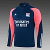 2023/2024 Lyon Half-Pull Training Suit Royal blue Football Shirt Set love fball