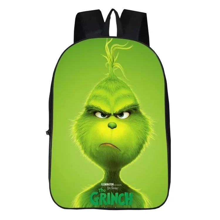 Buzzdaisy How The Grinch Stole Christmas Santa Grinch Backpack School Bag Group Sports Game Bags