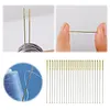100-Pack Metal Large Eye Embroidery Needles Golden Color Cross Stitch Needles with Round Heads & Storage Box for DIY Sewing Quilting Crafting