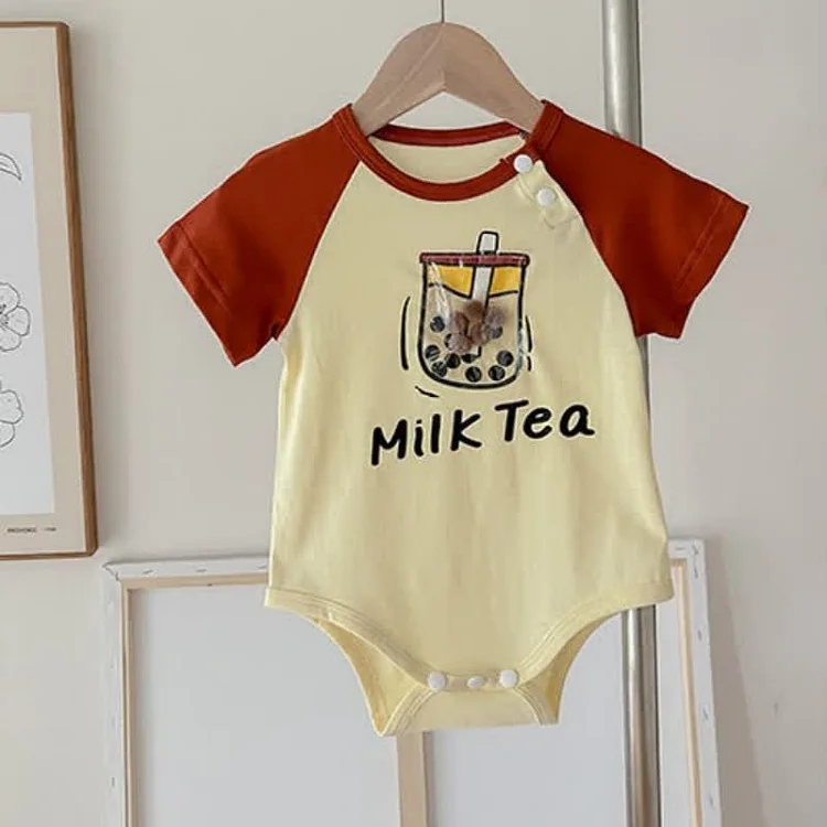 MILK TEA Family Matching Casual Tee